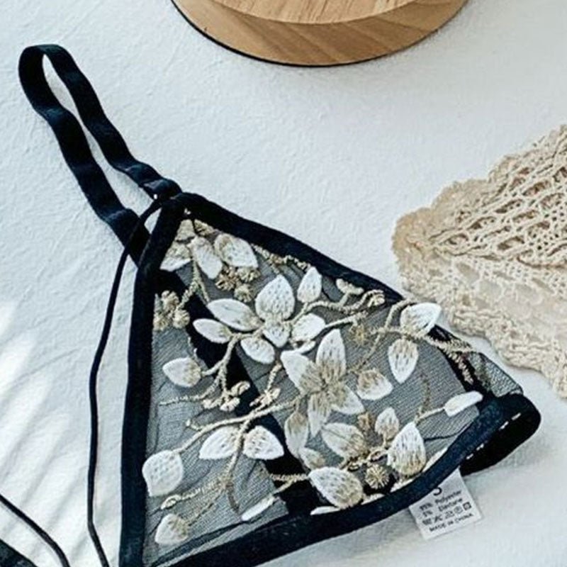 Women Lace Bra Sets Seamless Underwear Backless Vest Sexy Bralette Lingerie Ultrathin Bra & Brief Sets Female | TageUnlimited