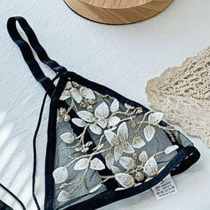 Women Lace Bra Sets Seamless Underwear Backless Vest Sexy Bralette Lingerie Ultrathin Bra & Brief Sets Female | TageUnlimited