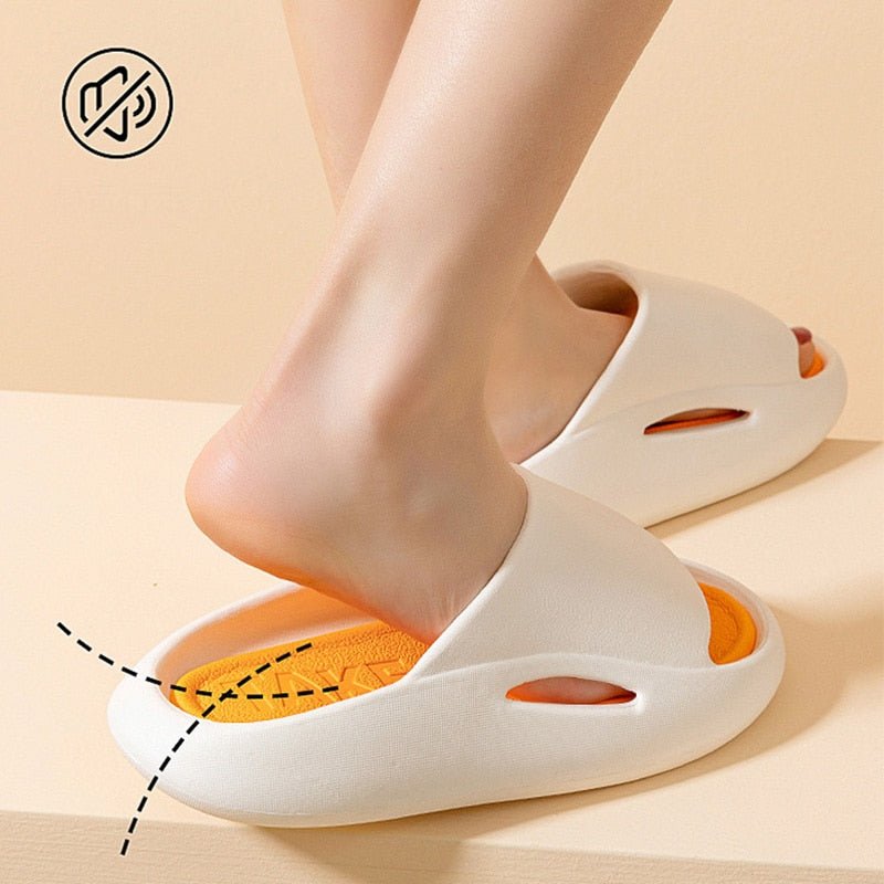 Women Men Slippers Summer Beach Ourdoor Slides Indoor Home Slippers Thick Platform Shoes Fashion Soft Flip Flops | 0 | Tage-Active