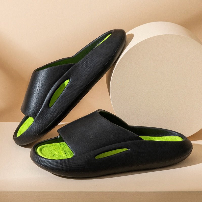 Women Men Slippers Summer Beach Ourdoor Slides Indoor Home Slippers Thick Platform Shoes Fashion Soft Flip Flops | 0 | Tage-Active