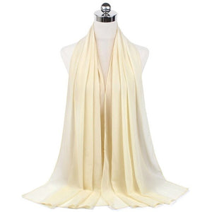 Women Muslim Chiffon Hijab Shawls Scarf Modal Cotton Jersey Hijabs Plain Soft For Woman Muslim Voile Head Wraps 70*180cm Islamic | TageUnlimited
