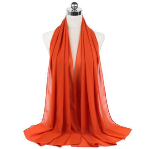 Women Muslim Chiffon Hijab Shawls Scarf Modal Cotton Jersey Hijabs Plain Soft For Woman Muslim Voile Head Wraps 70*180cm Islamic - TageUnlimited