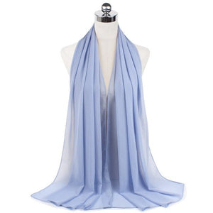 Women Muslim Chiffon Hijab Shawls Scarf Modal Cotton Jersey Hijabs Plain Soft For Woman Muslim Voile Head Wraps 70*180cm Islamic | TageUnlimited