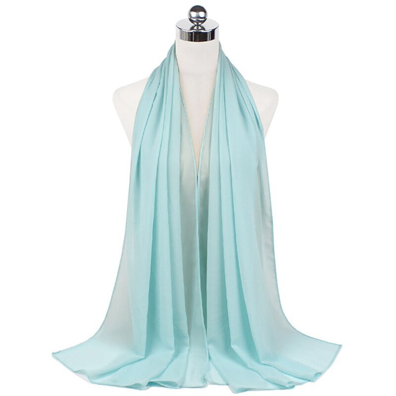 Women Muslim Chiffon Hijab Shawls Scarf Modal Cotton Jersey Hijabs Plain Soft For Woman Muslim Voile Head Wraps 70*180cm Islamic - TageUnlimited