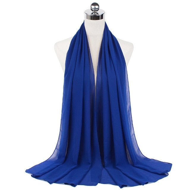 Women Muslim Chiffon Hijab Shawls Scarf Modal Cotton Jersey Hijabs Plain Soft For Woman Muslim Voile Head Wraps 70*180cm Islamic | TageUnlimited