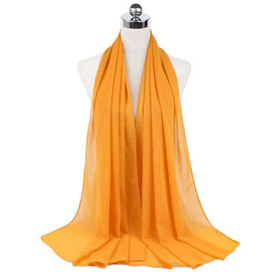 Women Muslim Chiffon Hijab Shawls Scarf Modal Cotton Jersey Hijabs Plain Soft For Woman Muslim Voile Head Wraps 70*180cm Islamic | TageUnlimited