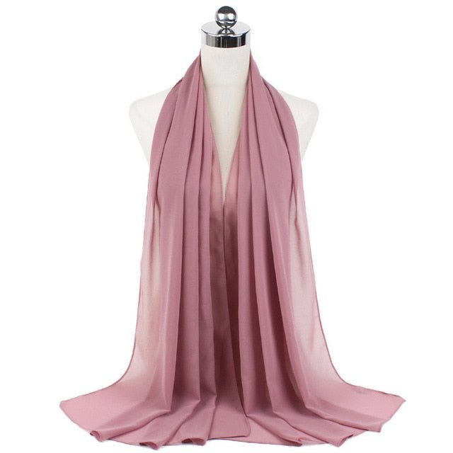Women Muslim Chiffon Hijab Shawls Scarf Modal Cotton Jersey Hijabs Plain Soft For Woman Muslim Voile Head Wraps 70*180cm Islamic | TageUnlimited