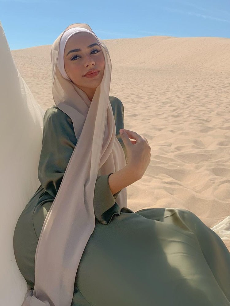 Women Muslim Chiffon Hijab Shawls Scarf Modal Cotton Jersey Hijabs Plain Soft For Woman Muslim Voile Head Wraps 70*180cm Islamic - TageUnlimited