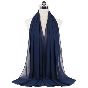 Women Muslim Chiffon Hijab Shawls Scarf Modal Cotton Jersey Hijabs Plain Soft For Woman Muslim Voile Head Wraps 70*180cm Islamic | TageUnlimited