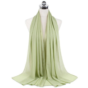 Women Muslim Chiffon Hijab Shawls Scarf Modal Cotton Jersey Hijabs Plain Soft For Woman Muslim Voile Head Wraps 70*180cm Islamic | TageUnlimited