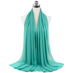 Women Muslim Chiffon Hijab Shawls Scarf Modal Cotton Jersey Hijabs Plain Soft For Woman Muslim Voile Head Wraps 70*180cm Islamic | TageUnlimited