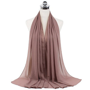 Women Muslim Chiffon Hijab Shawls Scarf Modal Cotton Jersey Hijabs Plain Soft For Woman Muslim Voile Head Wraps 70*180cm Islamic | TageUnlimited