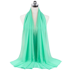 Women Muslim Chiffon Hijab Shawls Scarf Modal Cotton Jersey Hijabs Plain Soft For Woman Muslim Voile Head Wraps 70*180cm Islamic | TageUnlimited