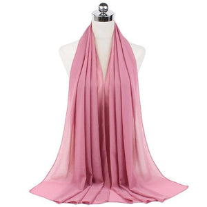 Women Muslim Chiffon Hijab Shawls Scarf Modal Cotton Jersey Hijabs Plain Soft For Woman Muslim Voile Head Wraps 70*180cm Islamic - TageUnlimited