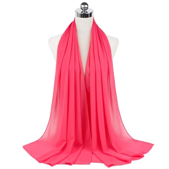 Women Muslim Chiffon Hijab Shawls Scarf Modal Cotton Jersey Hijabs Plain Soft For Woman Muslim Voile Head Wraps 70*180cm Islamic | TageUnlimited