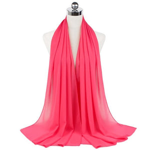 Women Muslim Chiffon Hijab Shawls Scarf Modal Cotton Jersey Hijabs Plain Soft For Woman Muslim Voile Head Wraps 70*180cm Islamic | TageUnlimited