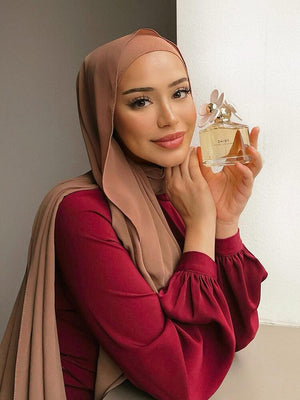 Women Muslim Chiffon Hijab Shawls Scarf Modal Cotton Jersey Hijabs Plain Soft For Woman Muslim Voile Head Wraps 70*180cm Islamic - TageUnlimited