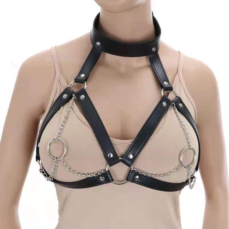 Women Sexy Leather Harness chains for love Belt Chain Body Bondage Chains bound sexy lingerie bdsm lingerie Sexy Accessories | Tage-Active