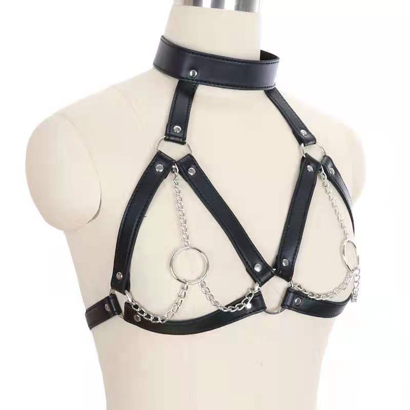 Women Sexy Leather Harness chains for love Belt Chain Body Bondage Chains bound sexy lingerie bdsm lingerie Sexy Accessories | Tage-Active