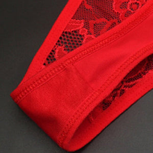 Women Bowknot Lace Panties Ladies Sexy Perspective Underwear Female Fashion Adjustable Waist Lingerie Seamless G-String Thong | TageUnlimited