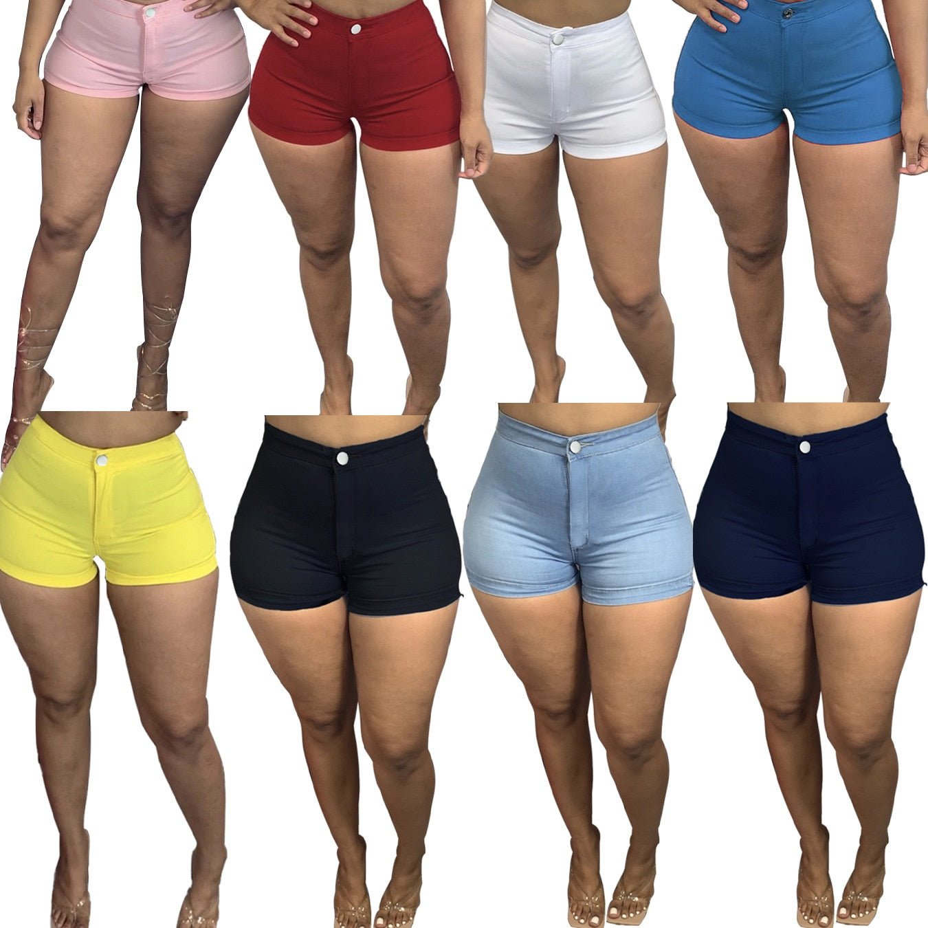 Women Plus Size Regular Fit Short stretch jeans skinny sexy jeans clothes for women Large size 3xl high waist jeans | 0 | TageUnlimited