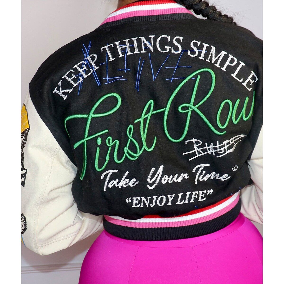 Womens Crop Baseball Jacket Casual Retro Varsity Button Down Coat Long Sleeve Letterman Bomber Jacket Autumn Coat Y2K Streetwear | 0 | TageUnlimited