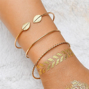 WUKALO Bohemian Gold Color Tassel Angel Bracelets for Women Boho Jewelry Geometric Layered Pearl Hand Chain Charm Bracelet Set | 0 | Tage-Active