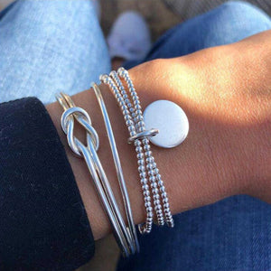 WUKALO Bohemian Gold Color Tassel Angel Bracelets for Women Boho Jewelry Geometric Layered Pearl Hand Chain Charm Bracelet Set | 0 | Tage-Active