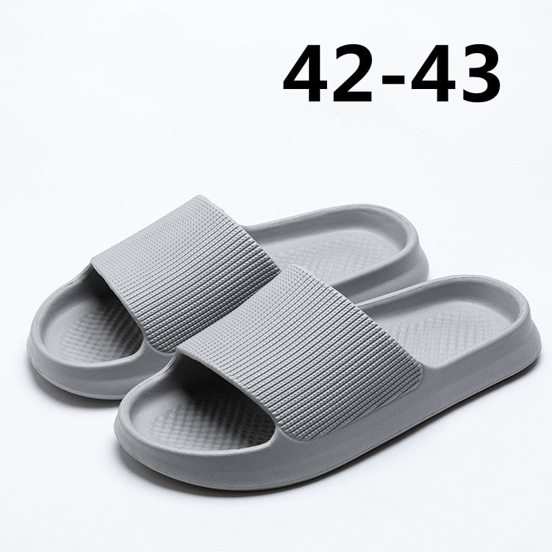 Xiaomi Thick Platform Women Bathroom Home Slippers Cloud Slippers Soft Sole EVA Indoor Slides Sandals Summer Non-slip Flip Flops | 0 | Tage-Active