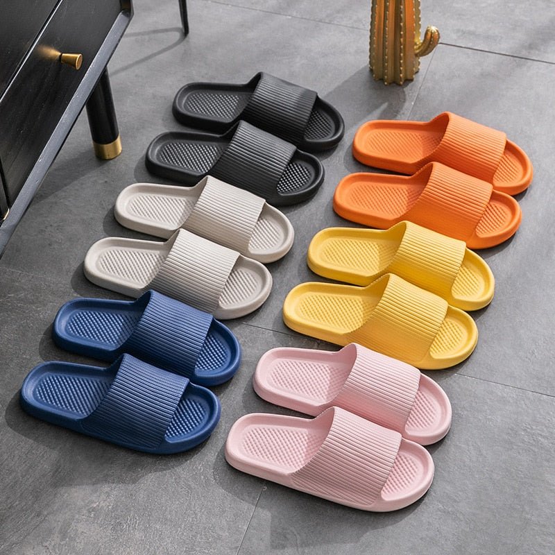 Xiaomi Thick Platform Women Bathroom Home Slippers Cloud Slippers Soft Sole EVA Indoor Slides Sandals Summer Non-slip Flip Flops | 0 | Tage-Active