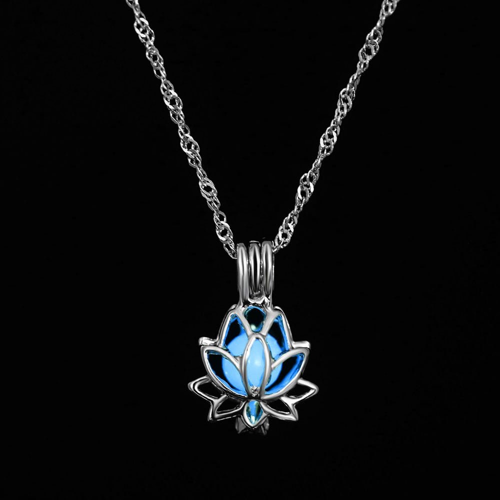 ZOVOLI Vintage Moon Luminous Glowing Moonstone Pendant Necklace Women Jewelry Long Chain Lotus Buddha Pendant Necklaces Gifts | 0 | Tage-Active