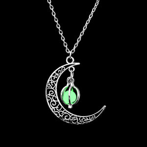 ZOVOLI Vintage Moon Luminous Glowing Moonstone Pendant Necklace Women Jewelry Long Chain Lotus Buddha Pendant Necklaces Gifts | 0 | Tage-Active